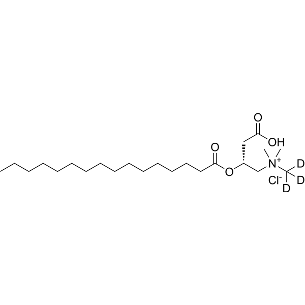 L-Palmitoylcarnitine-d3 hydrochloride (Hexadecanoyl-L-carnitine d3 (hydrochloride)) 1334532-26-1